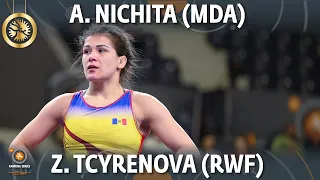 GOLD WW - 59 kg: A. NICHITA (MDA) v. Z. TSYREMPILOVA (RWF)