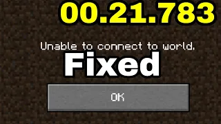 How To Fix Unable To Connect To World Glitch in Minecraft (XBOX)