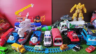 Police Cars Toys, Cars Box, Fire Rescue Trucks, Mixer Trucks, Ambulance, Thomas Train, Race Car #106