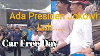 Momen Presiden Jokowi Di Serbu Warga di Car Free Day