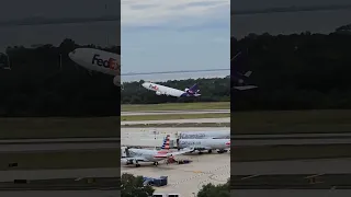 FedEx MD-11 Takeoff From Tampa! Love These Big Boys! #shorts #travel #like #fun #subscribe