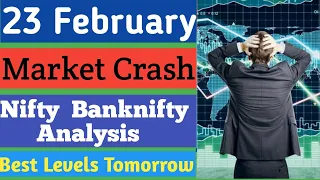 NIFTY PREDICTION & BANKNIFTY ANALYSIS FOR 23 FEBRUARY - NIFTY TARGET FOR TOMORROW Options Guide