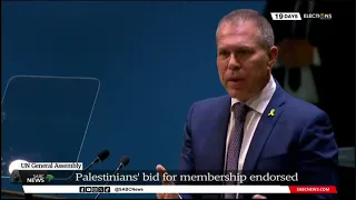 UN General Assembly | Palestine's bid for membership endorsed