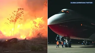 Amazon rainforest fires: Firefighting SuperTanker plane from California arrives in Brazil | ABC7