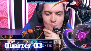 TES vs FNC - Game 3 | Quarter Finals S10 LoL Worlds 2020 PlayOffs | Top Esports vs Fnatic G3 full