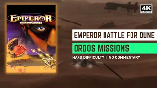 Emperor: Battle For Dune 4K - Intro + Ordos Mission 1 - Hard Difficulty