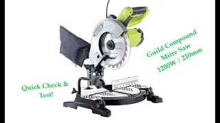 Guild 210mm Compound Mitre Saw - 1200W