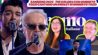 Sanremo 2024 - The Kolors con Umberto Tozzi cantano un medley di Umberto Tozzi - 🇩🇰REACTION