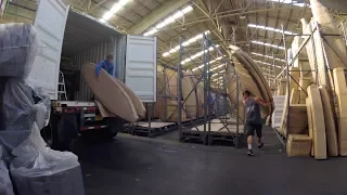 Container Unloading Timelapse