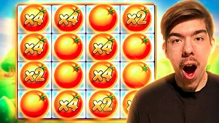 BACK TO BACK HUGE BONUS BUY WINS ON FRUIT PARTY! (CRAZY)