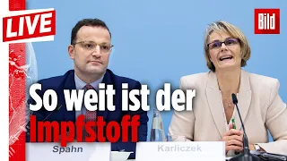 🔴 Spahn und Karliczek erklären, wie weit die Forschung zum Corona-Impfstoff ist | BILD Live