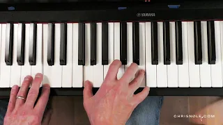 Country piano 'slip-note' melody example - FREE piano lesson & sheet music