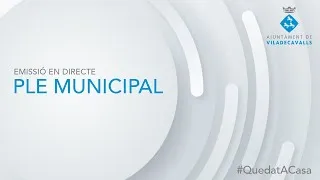 Sessió del Ple Municipal Extraordinari Ajuntament de Viladecavalls del dia 29 de desembre del 2020