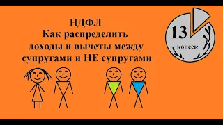 Распределение налоговых вычетов и доходов супругами и не супругами