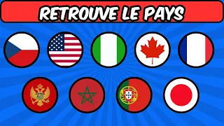 🌍 Devine le Pays! 🚩 Quiz du Monde avec les Drapeaux! 50 drapeaux à deviner!🌎