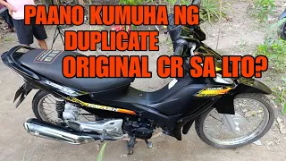 PAANO KUMUHA NG DUPLICATE ORIGINAL CR SA  LTO? ANO ANG MGA KAILANGAN.