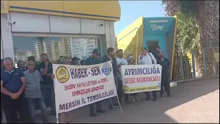 7 Nolu Şube MERSİN PDM BASIN AÇIKLAMASI 14.07.2023