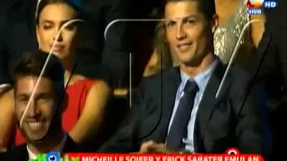 HOLA A TODOS: Micheille Soifer y Erick Sabater posaron al estilo de Cristiano Ronaldo e Irina Shayk