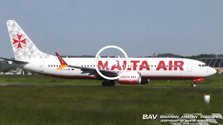 Boeing 737-8-200 MAX - Malta Air 9H-VUD - takeoff at Memmingen Airport