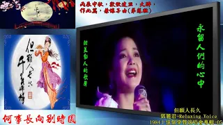 780a  但願人長久  鄧麗君 1984十億個掌聲演唱會專輯 05 高清 歌詞 現場演唱 1920x1080 RLV