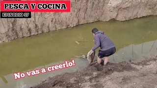 Aventuras en plena Construcción de puente Nuevo, Pesca y cocina en arroyo el silencio // MJ-PESCA