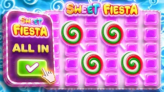 I DID AN ALL IN CHALLENGE ON SWEET FIESTA... (RISKY BONUS BUYS)