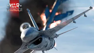 【戰爭雷霆 War Thunder】超精采四代機近身纏鬥錦集! | F-16A戰隼& MiG-29(9-13)支點