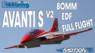 Freewing Avanti S V2 80mm EDF Sport Jet Full Flight | Motion RC