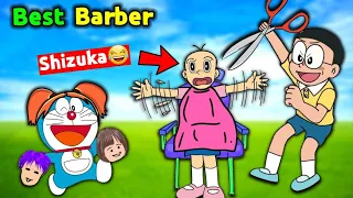 Nobita Opened Barber Shop 😂 || Funny Game