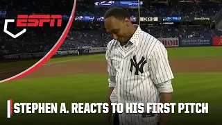 Stephen A. says he’s ‘DISGUSTED’ by his first pitch at Yankees game | MLB on ESPN
