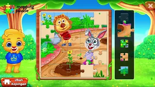 Play Lion and Rabbit Picture Puzzle || Bermain Puzzle Gambar Singa dan Kelinci