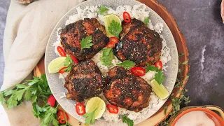 Spicy Jerk Chicken and Coconut Rice