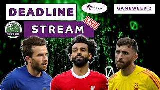 The Planet FPL GW2 Deadline Stream Live! In Partnership With FPL Team | Planet FPL 2023/24