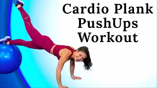 Cardio Plank - Pushups Workout - Press-ups Exercises - Aerobic Exercise - Core Strength Training.