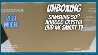 Samsung 50" AU8000 Crystal UHD 4K Smart TV UA50AU8000UXZN Unboxing