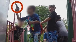 As This Child Found A GUN On The Playground That Happenes...