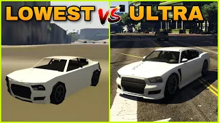 GTA 5 ULTRA GRAPHICS VS POTATO GRAPHICS