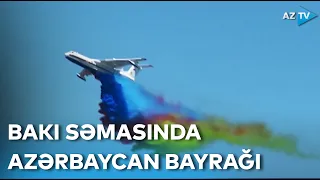 Bakı səmasında Azərbaycan bayrağı - "TEKNOFEST"də MÖHTƏŞƏM GÖRÜNTÜLƏR