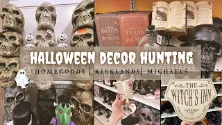 HALLOWEEN DECOR HUNTING 💀 - Major CODE ORANGE @ HomeGoods + KIRKLANDS + MICHAELS 🎃👻