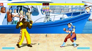 Dee Jay vs Chun Li (Hardest) Street Fighter 2..