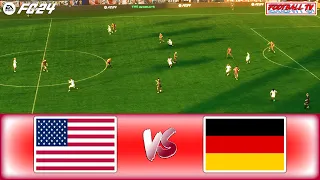 USA vs GERMANY - INTERNATIONAL FRIENDLY 2023 | EA FC 24 CRAZY MATCH | GAMEPLAY PC