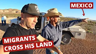 How Migrants Cross His Land In Texas - Local's Reaction  🇺🇸 🇲🇽