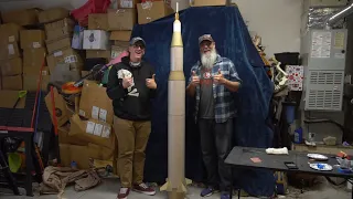 Seven Foot Tall Apollo Saturn V Rocket Build | Father and Son One Day Build for  Buildcember!