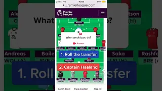 Who’s the best GW2 Captain #fpl #FYP #FantasyPremierLeague #PremierLeague #Salah #Haaland #GW2 l