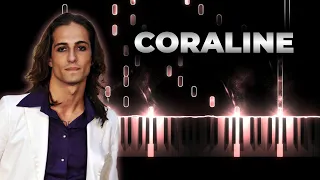 Maneskin Coraline karaoke piano