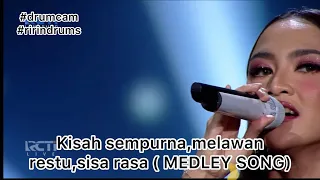 MAHALINI - kisah sempurna ,melawan restu ,sisa rasa (MEDLEY SONG) || dahsyat award 2023 #drumcam