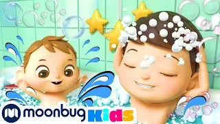 Das Bade-Lied | Kinderlieder und Cartoons | Lellobee | Moonbug Kids Deutsch