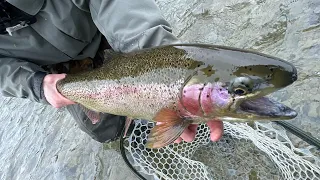 Fly fishing the Kenai river early spring