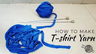 How to make T-Shirt Yarn in a Continuous Strand || Best Out Of Waste