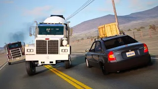 BeamNG Drive - Overtaking Car Crashes #22